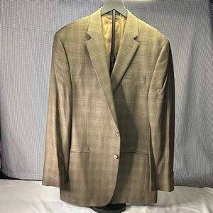 Lauren Ralph Lauren Beige Plaid Blazer